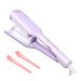 NOVUS Upgrated 32MM Egg Roll Hair Waving Iron, Purple 1/1/4 Inch Curling Wand, Professional 2 Barrel Curling Iron, Hair Curler Crimper Beach Waver Styling Tools & Appliances with Multifunctions