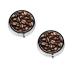 (Funny Roasted Coffee Beans) Round Pill Box 3 Compartment Pill Box Mini Decorative Pocket Purse Portable Travel Medicine Tablet Vitamin Holder Organizer Pill Case