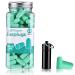 Ear Plugs for Sleep Super Soft Foam Ear Plugs 38 db Highest SNR 60 Pairs Reusable Foam Earplug One Size Fits virtually Every Wearer for Sleeping Travel Motorcycle Loud Noise etc-Tiffany Green