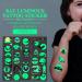 Halloween Temporary Tattoo Kit - 100 PCS Glow in the Dark Body Stickers | Luminous Face Fake Tattoos for Monster & Vampire Costumes - 3D Makeup Party Favors for Kids & Adults - Buy Online on GoSupps.com