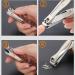 Stainless Steel Nail Cutter with Catcher Function Fingernail&Toenail Clippers for Men and Women Kids and Seniors (Gold) - Buy Online on GoSupps.com