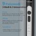 Area Electric Toothbrush - Sound Toothbrush with 4 Brush Heads Timers 3 Modes & Travel Bag - B-Black | International Shipping - Buy Online on GoSupps.com