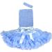 Time to Sparkle 4pcs Crochet Tube Top Tutu Dress Set - Baby Blue | Infant Pettiskirt & Skirt Combo - Buy Online on GoSupps.com