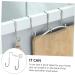 NAMOARLY 6pcs Back of Door Hooks Hat Wall Hooks Kitchen Cabinet Hooks S Hook Stainless Steel Cupboard - Buy Online on GoSupps.com
