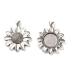 COHEALI 10 Sets Flower Accessories Glass Tray Sunflower Pendant Charm Diy Acceories Daisy Popularity Billet