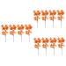 TOPBATHY 12 Pcs Artificial Maple Leaf Twig Cutting Decorations for Home Simulation Maple Branch Decor Thankgiving Leaves Spray Fake Twig Stem Flower Party Leaves Autumn Plastic Accessories