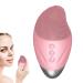 Fovolat Cleansing Facial Brush - Soft Silicone Face Scrubber | Rechargeable Vibrating Waterproof Simple Skin Care Tools For Deep Cleansing Exfoliation & Firming Pink (English)