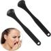 Yawdil Spoon Tongue Scraper for Adults - Metal Tongue Cleaner for Bad Breath & Healthy Oral Care - Black - Buy Online on GoSupps.com