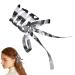 Xtauaguh Metal Bowknot Hair Clips - Girls Retro Barrette | Solid Color French Barrette Bows Hairpin for Adults Girls All Ages Kids Silver