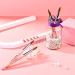 100% Kolinsky Acrylic Nail Brush Size 8 - Cherry Blossom Pink | Wood Handle, Round Oval Shaped Acrylic Powder Brush for Professional Manicure at Home Salon - Buy Online on GoSupps.com