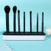 Non-Toxic ABS Makeup Container Holder - 26+72 Holes Portable Brush Organizer for Salon & Beauty - Black - Buy Online on GoSupps.com