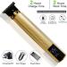 Pro Hair Clipper & Bald Trimmer for Men - Rechargeable T-Shaped Lawn Mower & Contour Shaver (Gold) - International Shipping Available - Buy Online on GoSupps.com