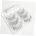 minkissy 3 Pair Fake Eyelash Long Eyelashes Desne Eyelashes Fake Lashes Natural Eyelashes Makeup Eyelashes False Eyelash Make up - Buy Online on GoSupps.com
