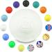 Captain Lax Massageball Original - lacrossball in different colors made of hard rubber with the dimensions 6 x 6 cm suitable for trigger point & fascia massage/crossfit white unit size
