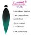 Pre-Stretched Braiding Hair - Showjarlly 26 Yaki Texture Crochet Extensions (8 Pack) - Soft Art Fiber in T1B/Green & 1B/66 - International Shipping Available - Buy Online on GoSupps.com