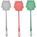 KKRAUS 3 Pack Fly Swatter Manual Durable Plastic Long Handle Fly Swatters Set Home Kitchen Flyswatter for Indoor Outdoor Fly Killer