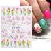 5D Flower Nail Art Stickers - 8 Sheets Exquisite Color Flowers Self-Adhesive Decals for Acrylic Nails - Elegant DIY Nail Art Design for Women - Buy Online on GoSupps.com