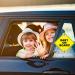2Pcs Waterproof Baby On Board Signs with Suction Cups - Car Window Bumper Stickers - A-Baby On Board - Buy Online on GoSupps.com