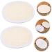 8 Pcs Natural Bath Sponge & Loofah Set - Exfoliating Bathing Sponges Gloves & Pads for Oil Removal - Buy Online on GoSupps.com