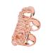 GLEAVI 1pc Scorpion Single Braces Hip Hop Costume Rose Gold Jewelry Men Decor Golden Plated Gold 2X1cm Golden