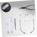 Healeeved Glasses Repair Set - Accessories Screws Rubber Nose Pads & Tips for Glasses - Easy Fix for All Glasses Types - Buy Online on GoSupps.com