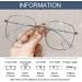 HomeSoGood Oversized Blue Light Blocking Glasses | Retro Metal Frame for Computer & Gaming | Stylish Eye Accessories for Men & Women - Buy Online on GoSupps.com