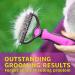 H&A PETCARE Double-Sided Deshedding and Dematting Comb for Long Haired Cats and Dogs Deshedding Tool And Grooming Brush For Furry Pets (Pink) - Buy Online on GoSupps.com