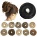 Toecwegr hair part hair tie bridal hairstyle smooth hair messy mixture extension hair for women bun hair rolls women headgear (dsy2)