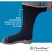 Circufiber Diabetic Socks - Improves Circulation, Reduces Swelling & Pain - Comfortable Loose Fit - Non-Binding Wide Crew - 3 Pairs, Black, X-Large - Buy Online on GoSupps.com