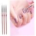 Housoutil Manicure Colored Drawing Tool Uv Gel Nail Brush Nail Pen Nail Brushes for Nail Art Manicure Art Liner Brushes Polish Brush Pen Tools Practical Poly Pull Pen Non-slip Pink - Buy Online on GoSupps.com