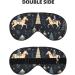 BREAUX House Deer Tree Christmas Print Double Sided Eye Mask | Blackout Sleep Mask for Women & Men - Perfect Gift for Holidays - Buy Online on GoSupps.com