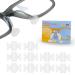 SMARTTOP 2.5mm Eyeglass Nose Pads 10Pairs Anti Slip Air Bag Soft Silicone Nose Pad Stick on Self Adhesive for Eyeglasses Sunglasses Reading Glasses (Clear) Clear 2.5mm