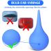 YBEATY 3PCS Hand Bulb Ear Dropper with Add-on Stream Tip Soft Reusable Effective Blue Rubber Squeeze Suction Tool Ear Wax Removal Cleaning Kit for Kids Adults Pet Sinus Rinse Mucus - Buy Online on GoSupps.com