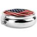 Portable Metal Pill Box - American Flag Design | 3-Compartment Travel Accessory for Small Pills - Buy Online on GoSupps.com