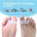 Welnove Pack of 6 Bunion Corrector Toe Separators with 2 Loops Big Toe Space Suitable for Bunion and Overlap Toe (White) White*6 Pcs - Buy Online on GoSupps.com