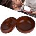 TMISHION Wooden Shaving Bowl with Lid, Men's Soap Cream Shaving Brush Bowl Soap Container Shaving Cup Face Cleaning Tools Men Foaming Bowl with Cover Wooden Shaving Bowl with Lid Shaving Soap Bowl