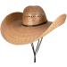 SOLID WING Oversized Western Cowboy Straw Hat - Natural - Buy Online on GoSupps.com
