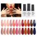 AIMEILI Gel Nail Polish Set 8ml 12 Colours Soak Off UV LED Gel Nail Polishes Nail Art Gel Polish Gift Kit 4 KIT12-4_8ML 0.67 ml (Pack of 12)