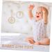 ibasenice Baby Gym Toys Set | Hanging Sensory Decor for Kids' Room | Newborn Bell Car Decorations | White Hemuhuan 26X8.5CM - Buy Online on GoSupps.com