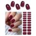 Wahrshei Solid Cherry UV Gel Nail Film | Self-Adhesive Nail Film | Gel Nail Stickers