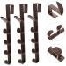 3pcs Door Coat Hook Scarf Hanger Over Door Towel Holder Towel Hooks Shower Hook Kitchen Door Outdoor 28.5X3.8X2CM Brown - Buy Online on GoSupps.com