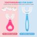DOITOOL U Shaped Kids Toothbrush 4pcs - Soft Silicone Brush Head - Age 2-6 - 360 Oral Teeth Cleaning - Buy Online on GoSupps.com