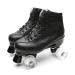 Women's Quad Roller Skates Indoor Outdoor Speed Skate for Men White Wheels 10 M US Women/10.03"