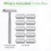 Double Edge Safety Razor - Eco-Friendly Shaving Set with 10 Platinum Coated Blades for Men & Women - Travel-Friendly Reusable Metal Razor - Buy Online on GoSupps.com