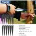 12 PCS 3 Archery Arrows Feathers - DIY Rubber Feather Fletching - Left/Right Wing Parabolic - Black - Buy Online on GoSupps.com