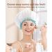 Mikimini White Shower Hood for Women & Girls - 2-Pack Double Waterproof Reusable & Washable Soft & Convenient - Buy Online on GoSupps.com