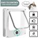 Large White 4-Way Locking Cat Door - Secure Entry for Your Pet - Buy Online on GoSupps.com