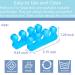 ZaxSota Toe Separator Pedicure Kit - Orthopedic Bunion Relief - 2 Pairs Blue - Buy Online on GoSupps.com