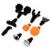 Beavorty 5 sets 9 pieces Massage Head with fascia interchangeable head hand massage devices blacki the black fascia massage head Accessories for body massage devices dashboard adapter