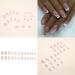 24Pcs French Tip Press On Nails Long Square Fake Nails French Acrylic Nails White Nail Tip Artificial Nails for Women Long Press On Nails Acrylic Nails Glossy False Nails Women and Girls Nail - Buy Online on GoSupps.com